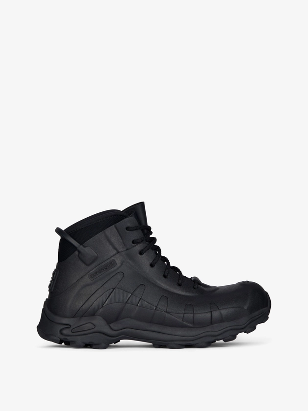 Bottines à lacets Bogs en gomme et néoprène - noir | GIVENCHY FR