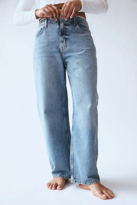 Baggy High Jeans - Wit - DAMES | H&M NL