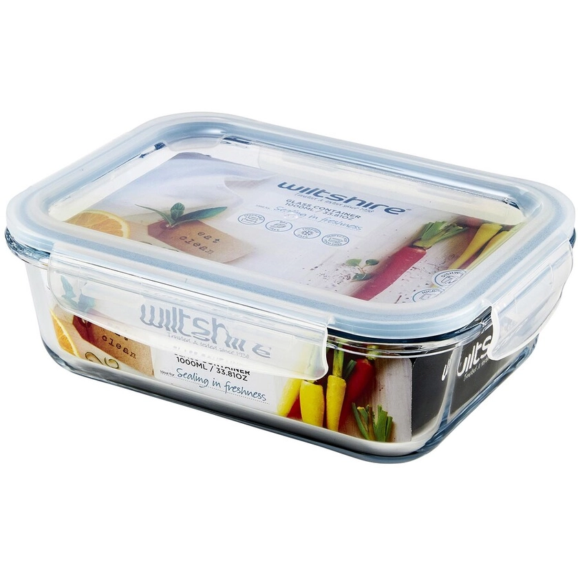 Wiltshire Glass Food Container Rectangle 1000ml | BIG W