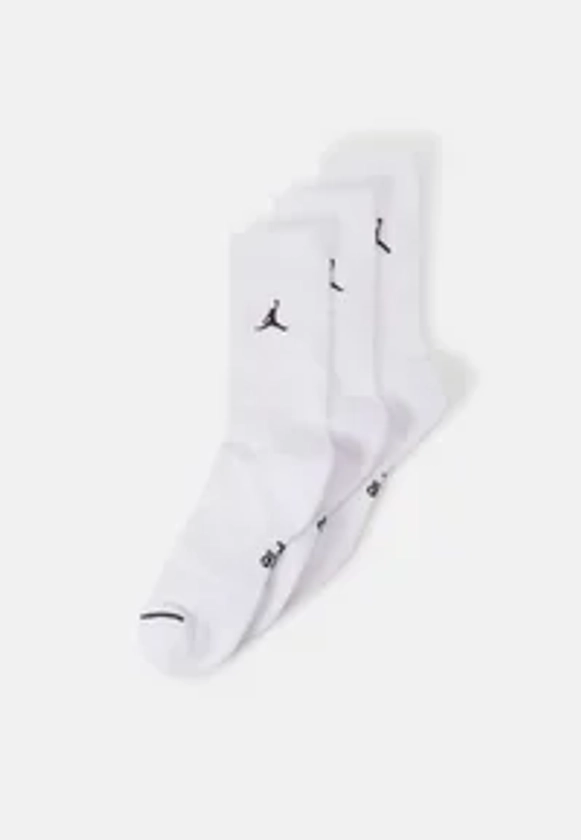 Jordan CREW SOCKS 3 PACK - Chaussettes de sport - white/black/blanc - ZALANDO.FR