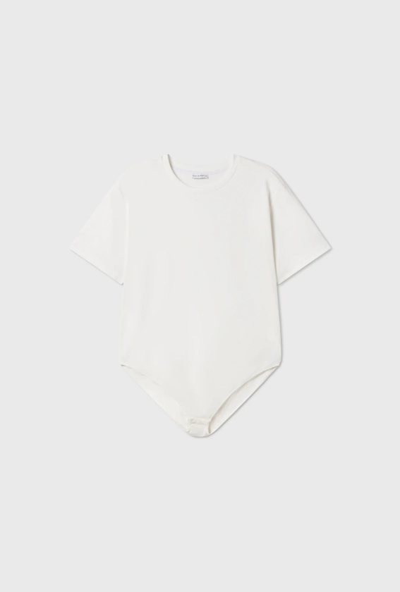 BODYSUIT TEE WHITE