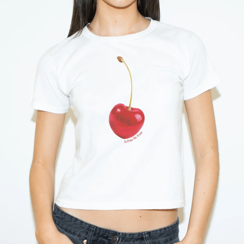 'Cherry On Top' baby tee