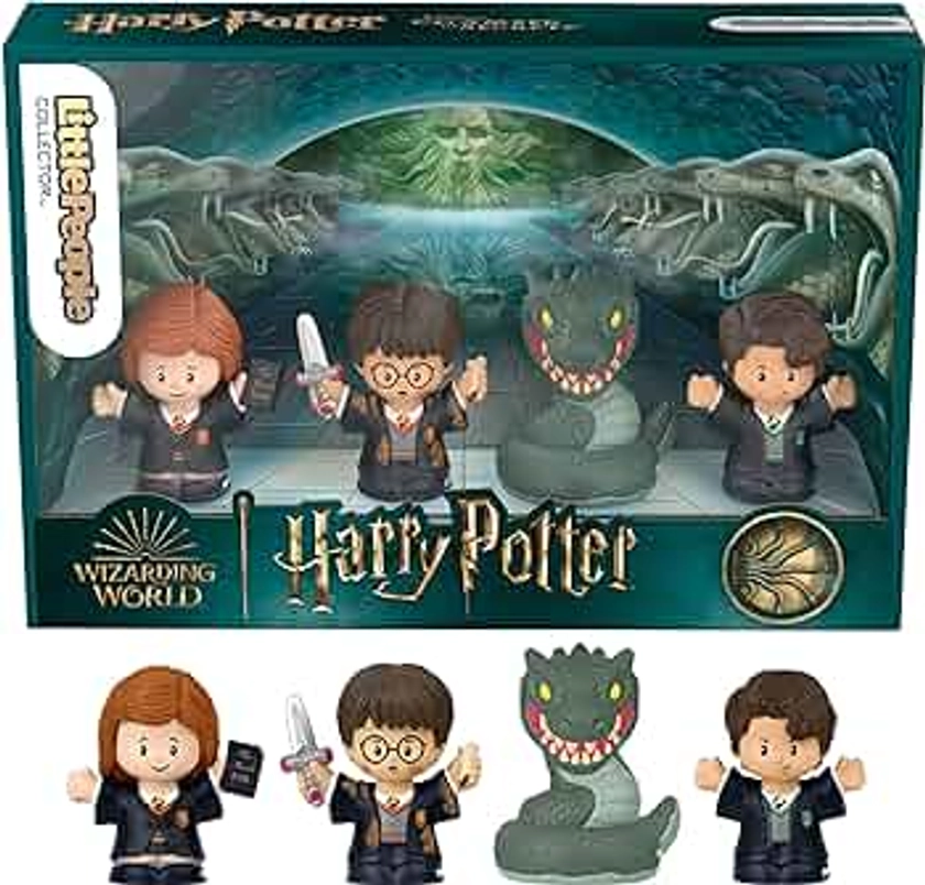 Little People Collector Harry Potter and The Chamber of Secrets Movie Special Edition Set for Adults & Fans, 4 Figures