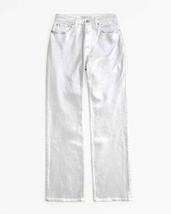 Women's Curve Love High Rise 90s Relaxed Jean | Women's Bottoms | Abercrombie.com