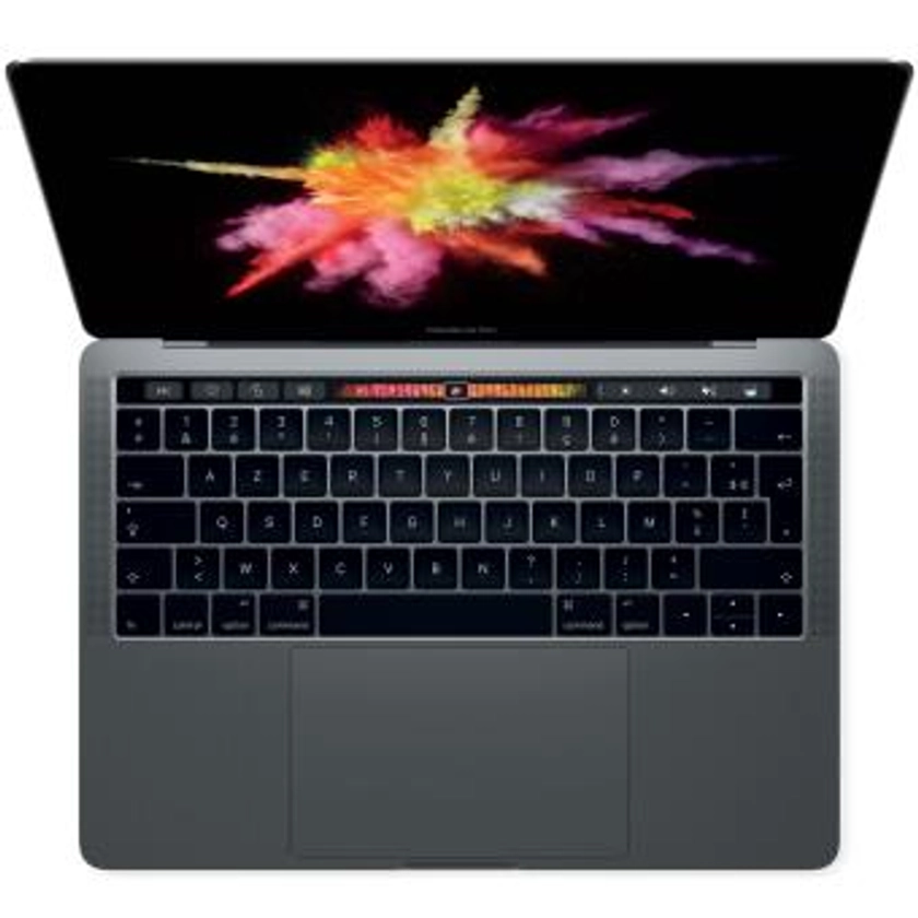 Apple MacBook Pro 13.3'' Retina avec Touch Bar 256 Go SSD 8 Go RAM Intel Core i5 bicœur à 2.9 GHz Gris Sidéral 2016 : Processeur : Intel Core i5 bicœur de 2.9 GHz à 3.3 GHz, Mémoire : 8 Go, Stockage : 256 Go SSD