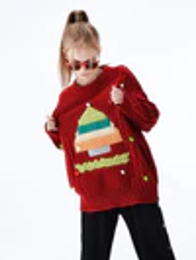 TALISHKO - Christmas Tree Design Sweater