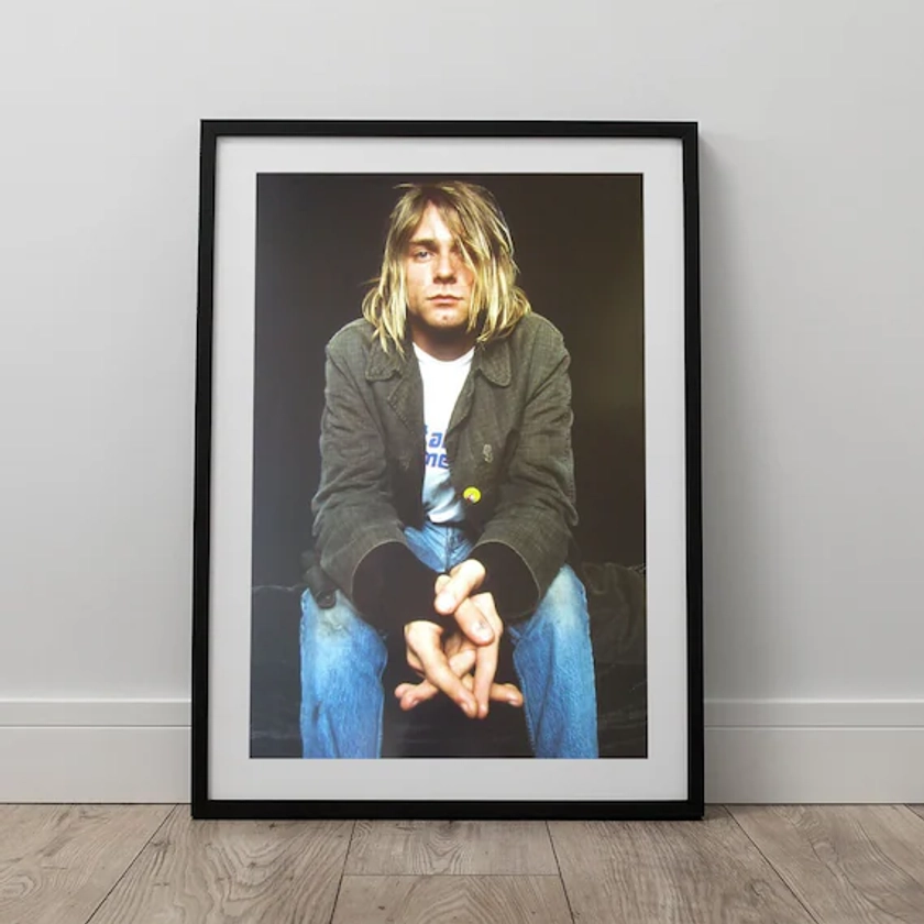 Kurt Cobain Music Poster - Poster Print, Wall Art, Home Decor, Music Gifts, Music Prints