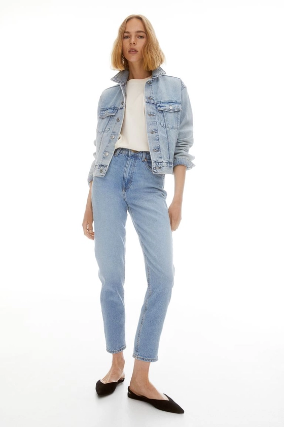 Slim Mom High Ankle Jeans - Light denim blue - Ladies | H&M CA
