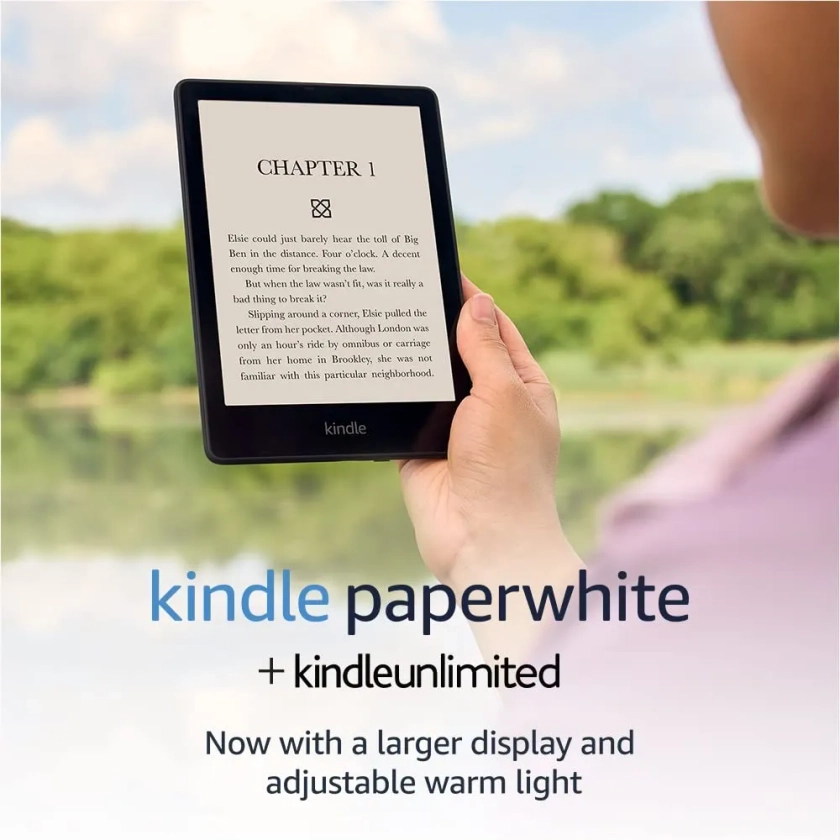 Kindle Paperwhite (16 GB) – Now with a 6.8" display and adjustable warm light + 3 Months Free Kindle Unlimited (with auto-renewal)