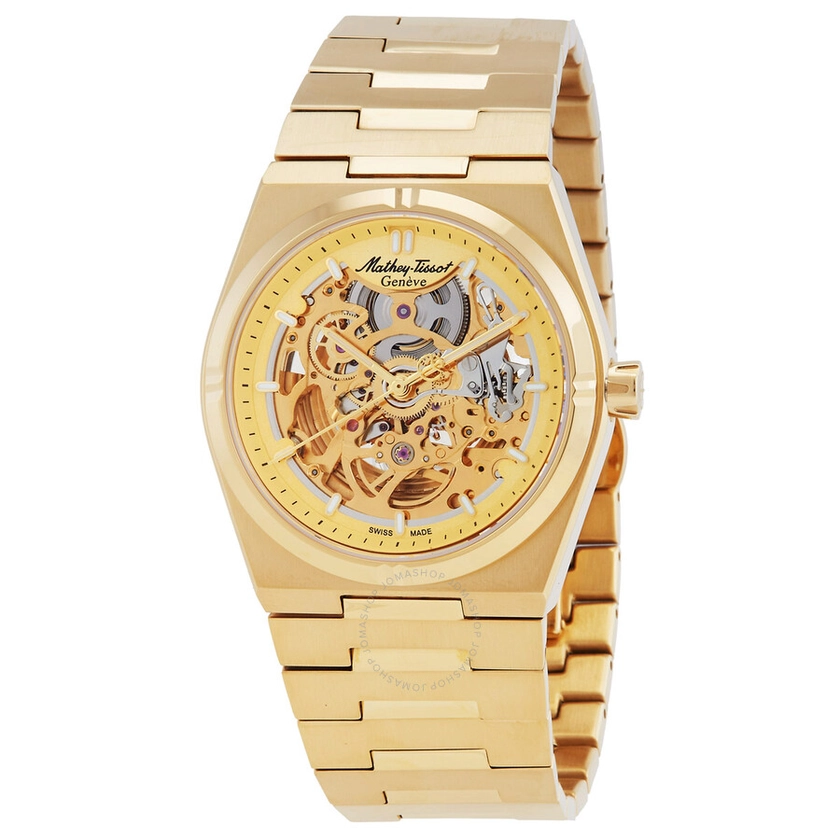 Mathey-Tissot Zeus Skeleton Automatic Champagne Dial Men's Watch H118CFPDI