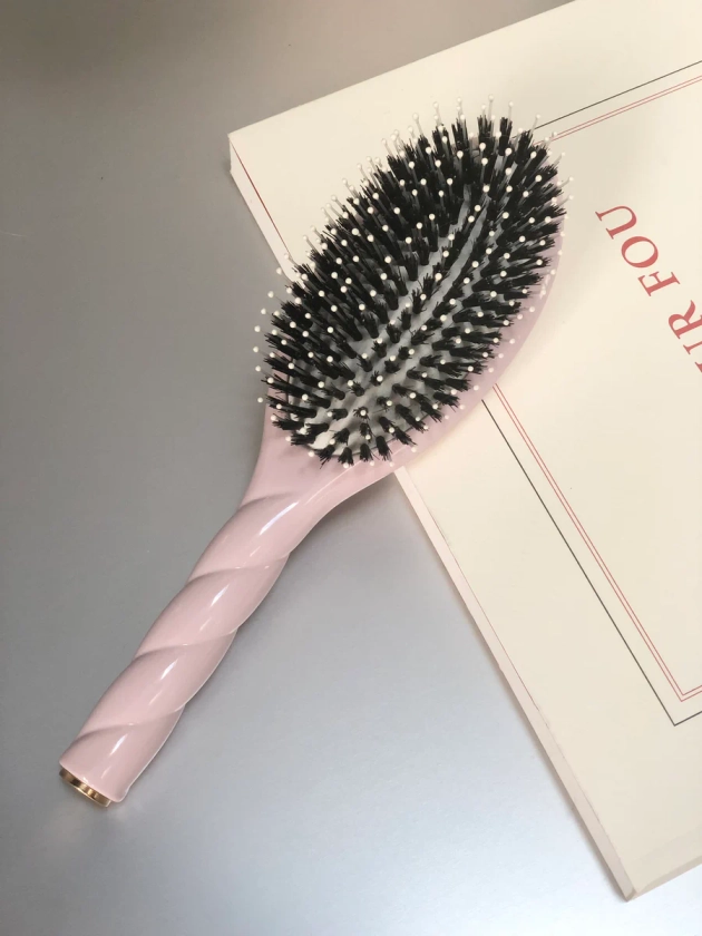 Brosse à Cheveux Sanglier & Nylon Douceur Rose I La Bonne Brosse