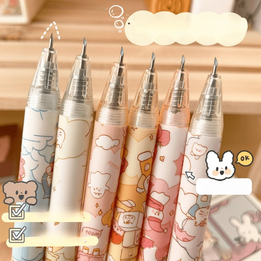 The New Cloud Magic House Girl Heart Small Knife Head Pen Knife Hand Account Sticker Paper Cutting Express Utility Knife Carving Knife
