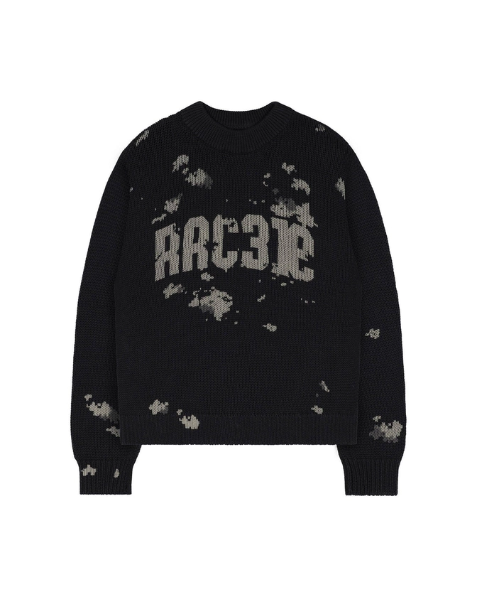 Black Army Knit Sweater