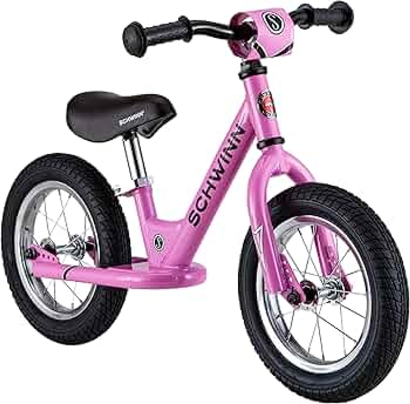 Schwinn Toddler Balance and Skip 2 Bike, Boys and Girls, Fits Kids 28 to 38-Inches Tall, Beginner Rider Training, 12-Inch Wheels, Foot-to-Floor Frame Design