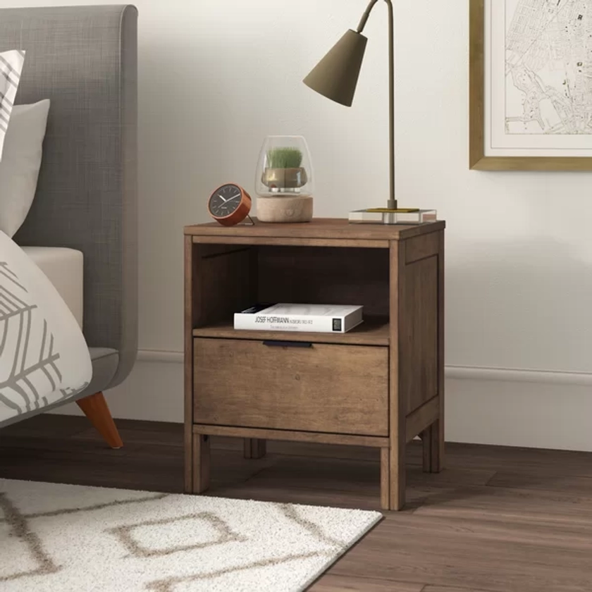 Zaquan 1-Drawer Nightstand