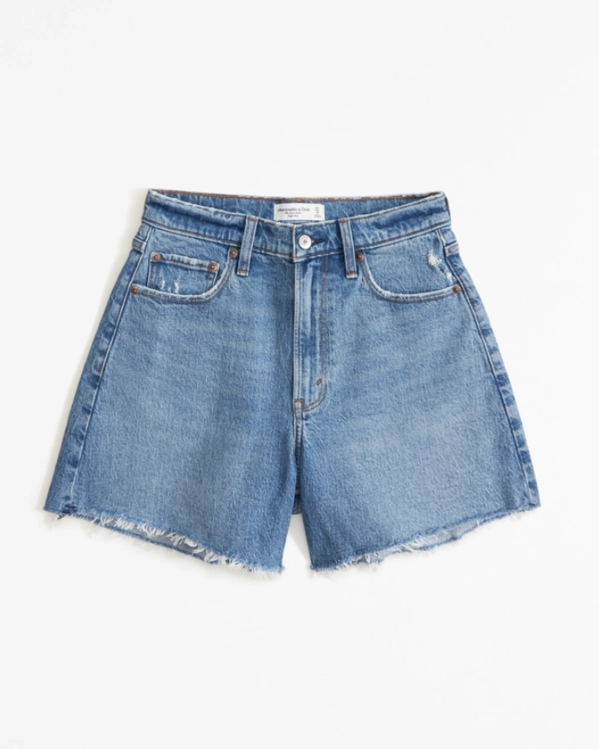 Women's Curve Love High Rise Dad Short | Women's Bottoms | Abercrombie.com