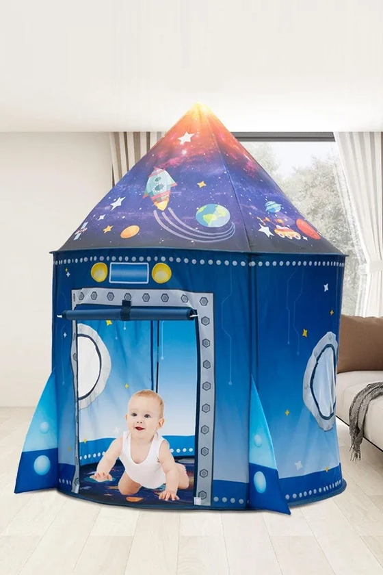 Outdoor Toys | Spaces Theme Kids Pop-up Play Tent Playhouse | Living and Home