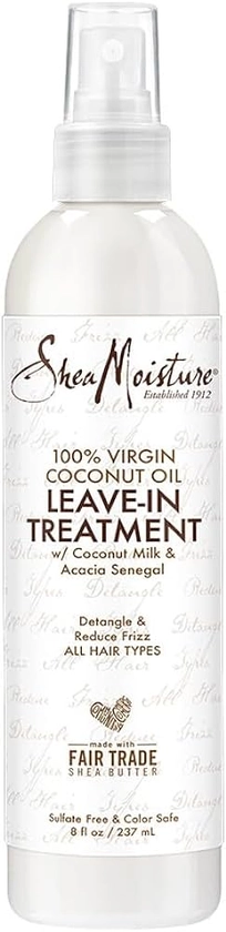 Shea Moisture 100 Percent Virgin Coconut Oil Leave-In Treatment, 8 Ounce