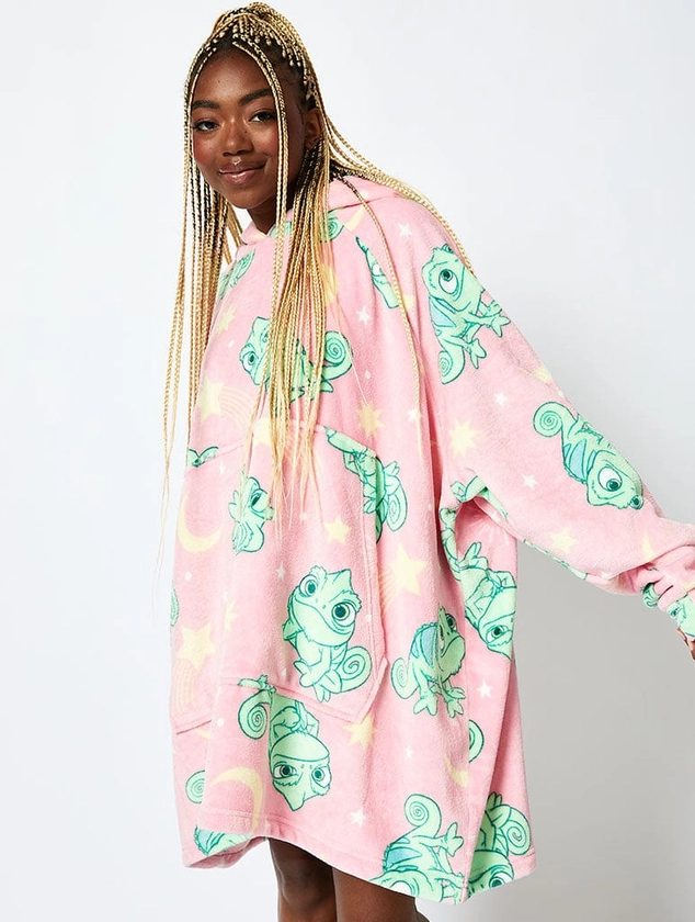 Disney Pascal Blanket Hoodie in Pink | Official Disney Tangled Clothing | Skinnydip London