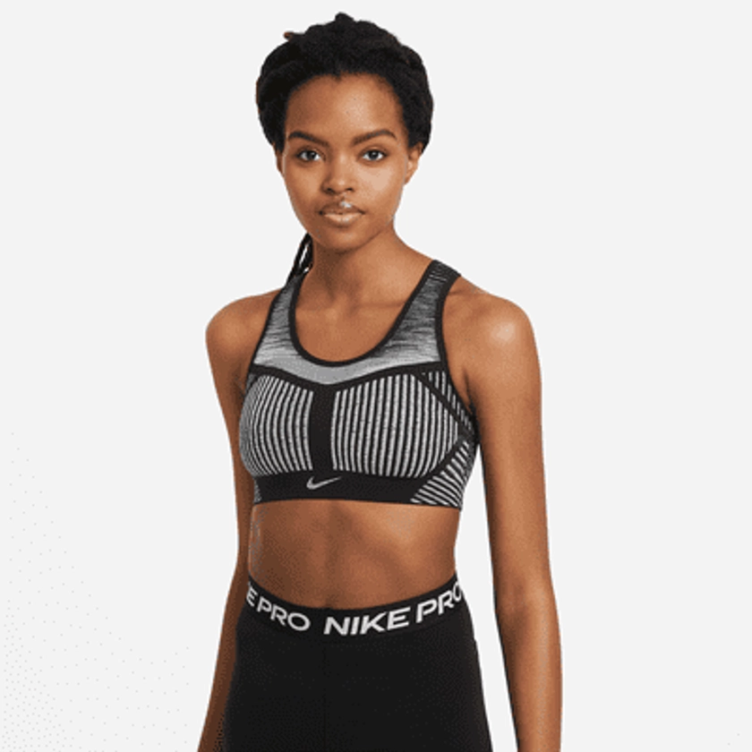 Nike FE/NOM Flyknit Women's High-Support Non-Padded Sports Bra. Nike GB