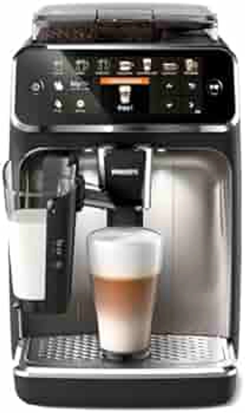 Philips Série 5400 Machine Expresso - Café à Grain - LatteGo Mousseur à Lait, 12 Spécialités de Café, Affichage Intuitif, 4 Profils Utilisateur, Chrome (EP5447/90) : Amazon.com.be: Cuisine et maison