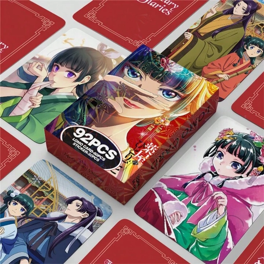 92pcs Anime Photo Card LOMO Card Printing Double-Sided Postcard For Indoor Decoration