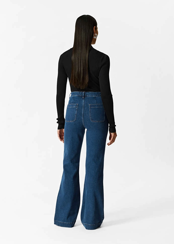 Flared Jeans - New Blue - & Other Stories GB