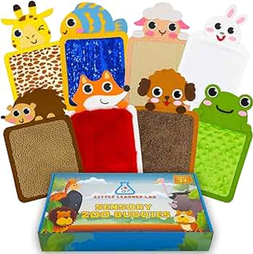 Sensory Zoo Buddies: 8-Pack Sensory Mats for Autistic Children | Toys for Autistic Kids Ages 3-5 | Sensory Toys for Autistic Children | Autism Toys for Toddlers 3-4