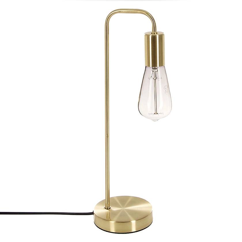 Lampe métal dorée H 46cm - Centrakor