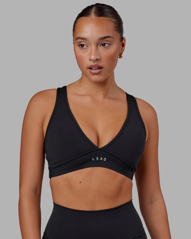 Stamina Sports Bra - Black | LSKD