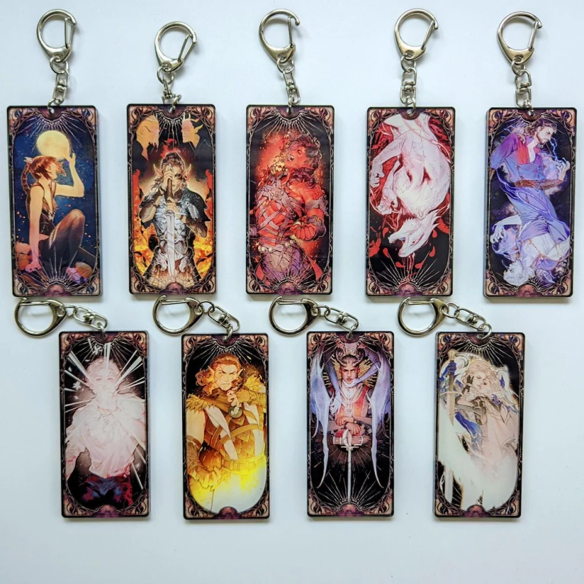 Baldur's Gate 3 Acrylic Keychain Figure Charms