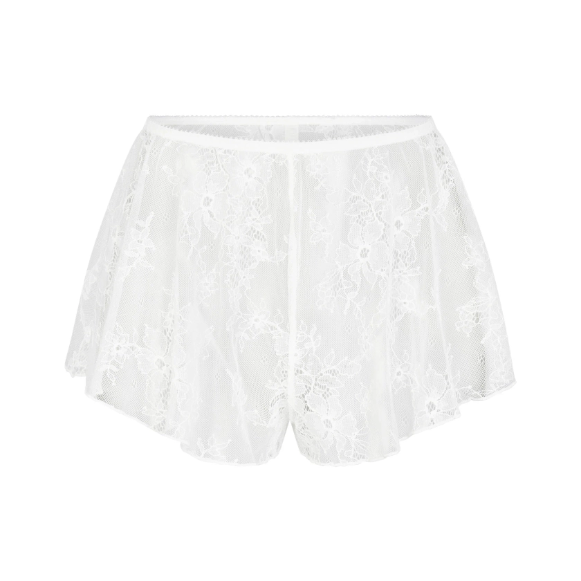 ULTRA FINE LACE TAP SHORT | MARBLE