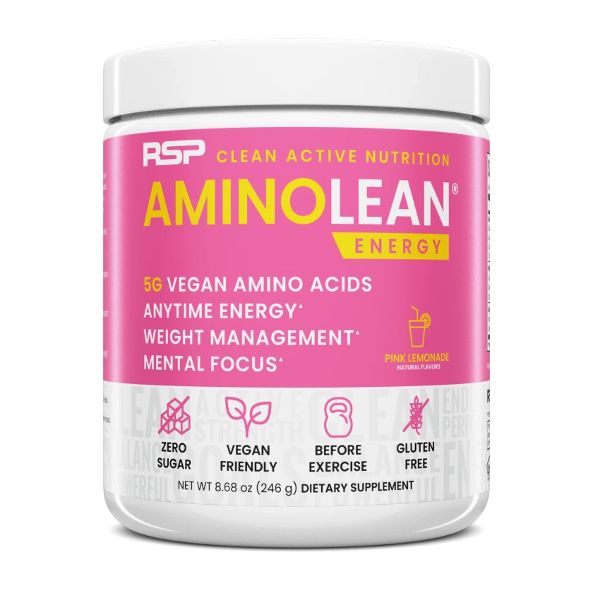 AminoLean Pink Lemonade Pre Workout by RSP Nutrition