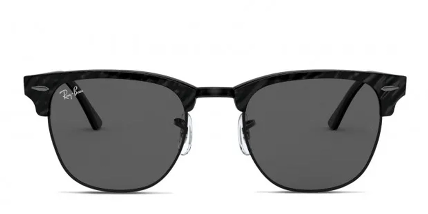 Ray-Ban RB3016 Clubmaster Black Prescription Sunglasses - 50% Off Lenses