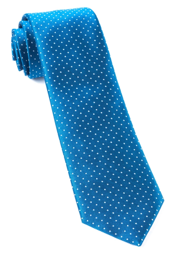 Mini Dots Classic Blue Tie | Silk Ties | Tie Bar