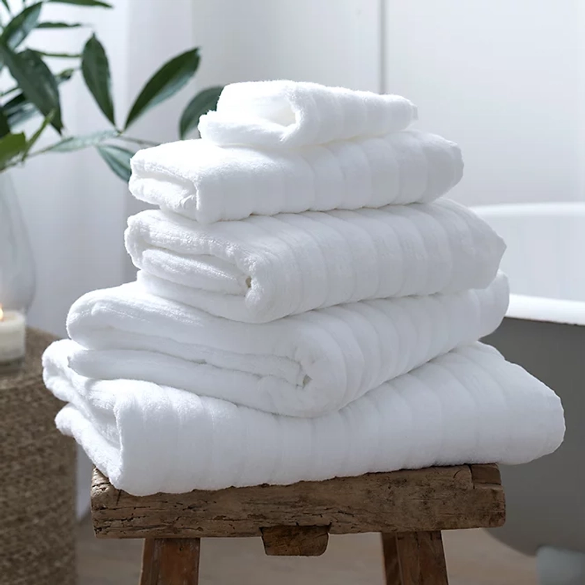 Rib Hydrocotton Towels | Towels & Bath Sheets | The White Company