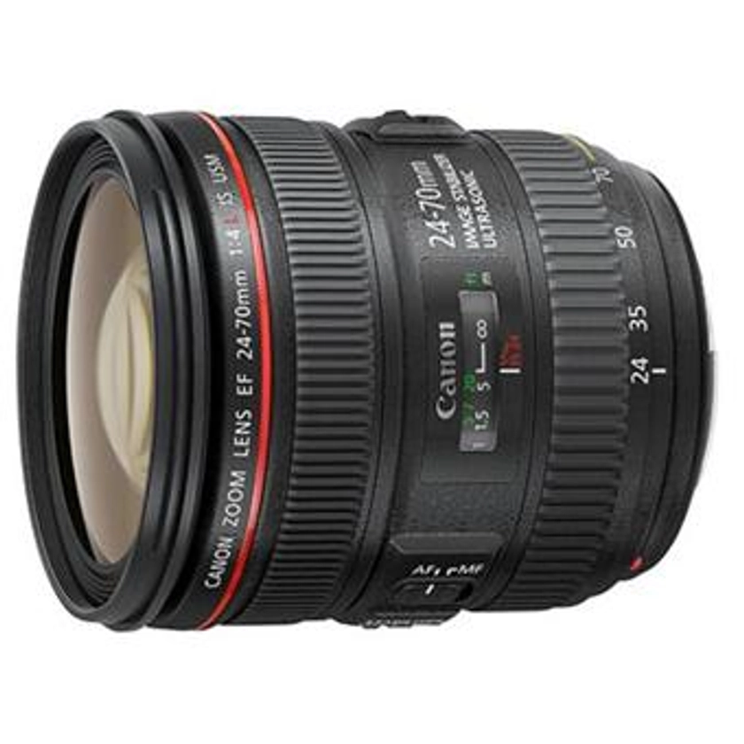 Objectif Reflex Canon EF 24-70mm f/4.0 L IS USM Noir