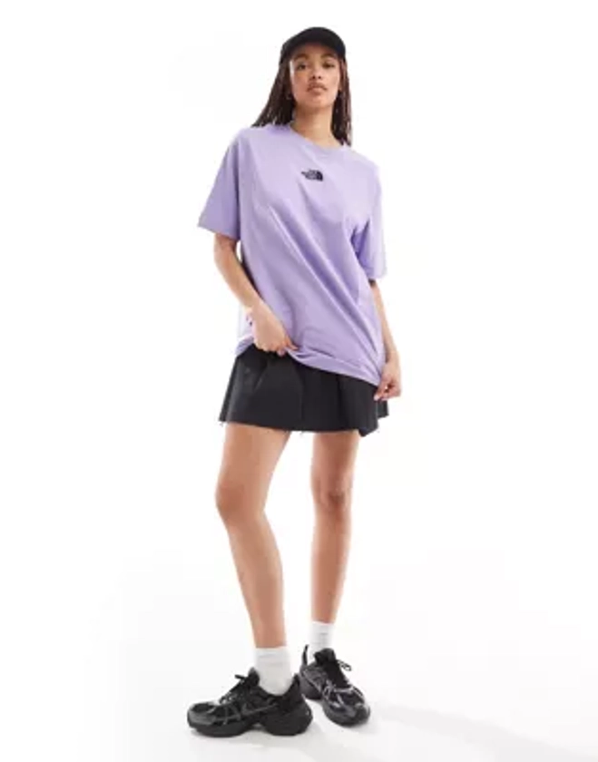 Exclusivité ASOS - The North Face - T-shirt épais oversize - Violet | ASOS