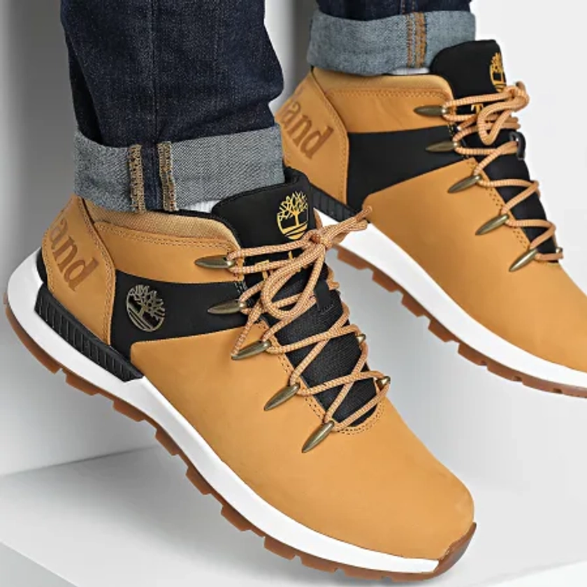 Baskets Sprint Trekker Mid Lace A6DQD Wheat Nubuck Black