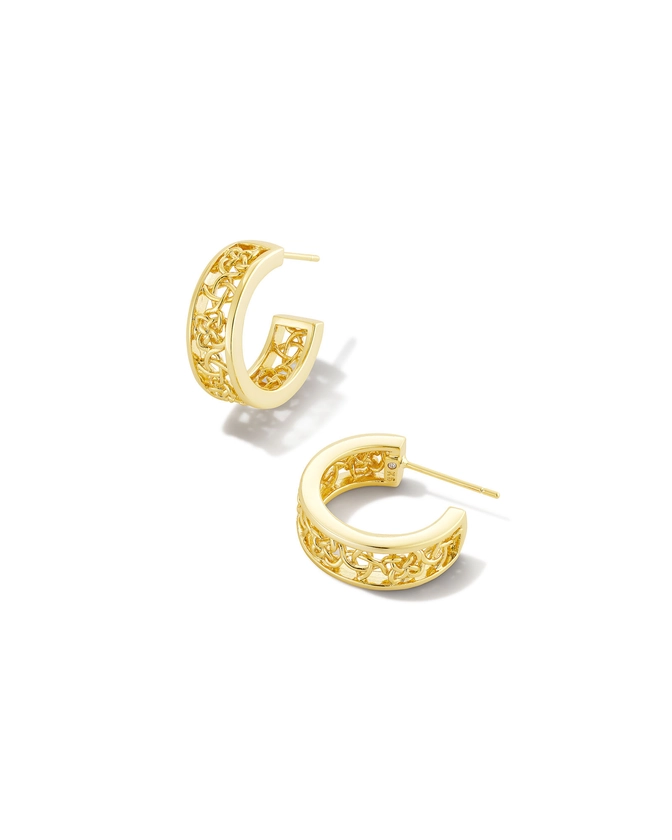 Kelly Huggie Earrings in Gold | Kendra Scott