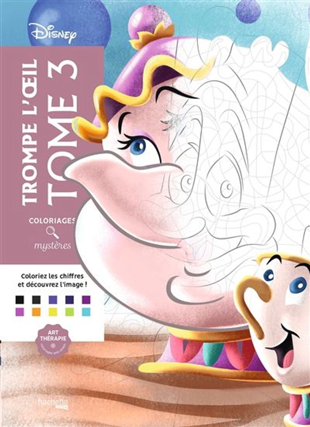 Coloriages mystères Disney - Trompe l'oeil Tome 3 : Tome 3