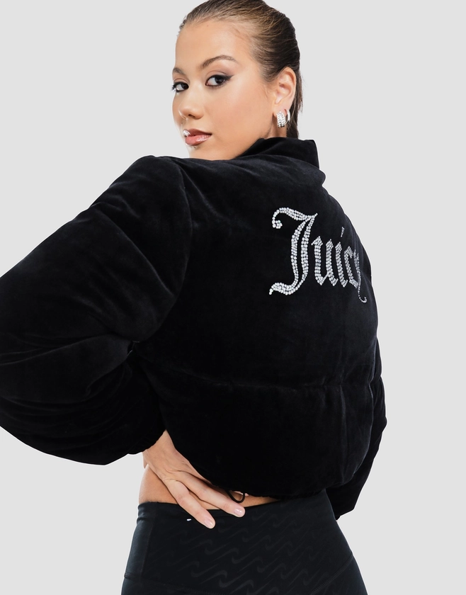 JUICY COUTURE Velour Puffer Jacket | JD Sports Australia