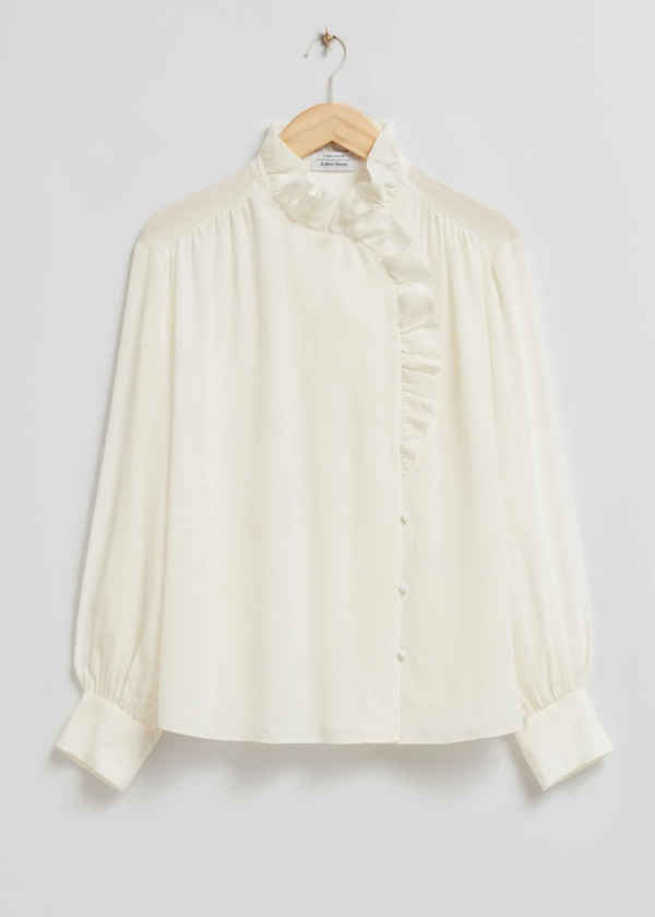 Blouse en soie oversize