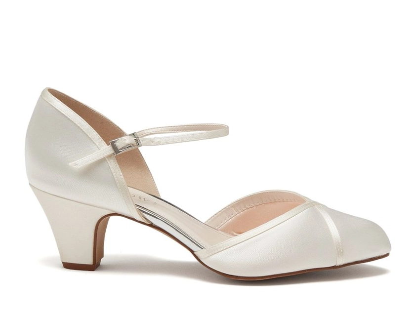 Shirley - Ivory Satin Wide Fit Wedding Shoes