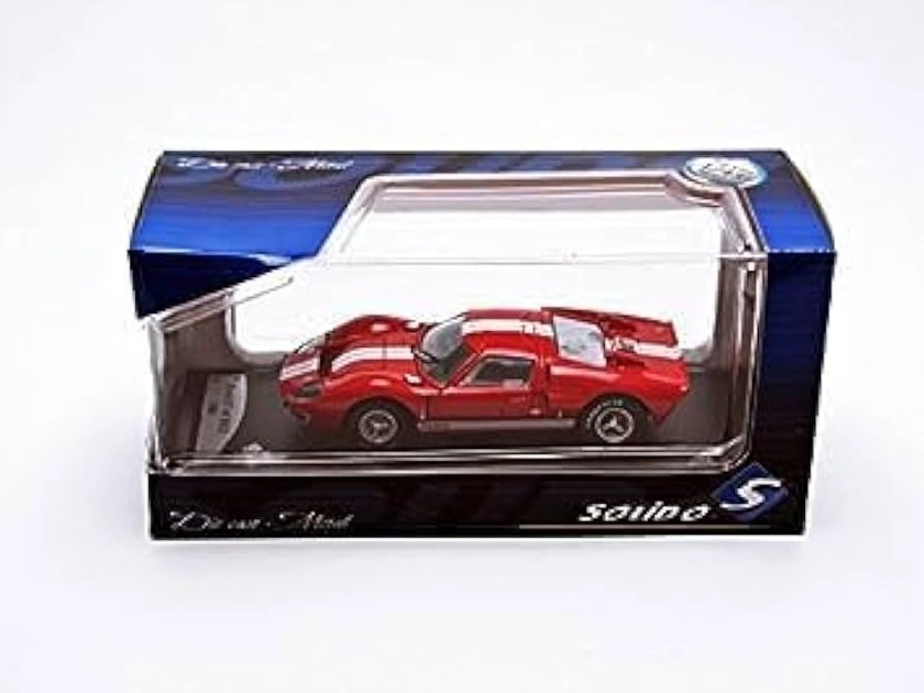 Corgi solido Red and white ford GT 40 MKII 1966 car 1.43 scale diecast model