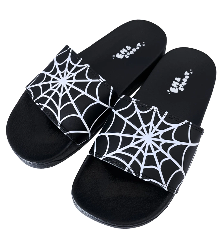 Spiderweb Slides Womens Sizes 6 - 11