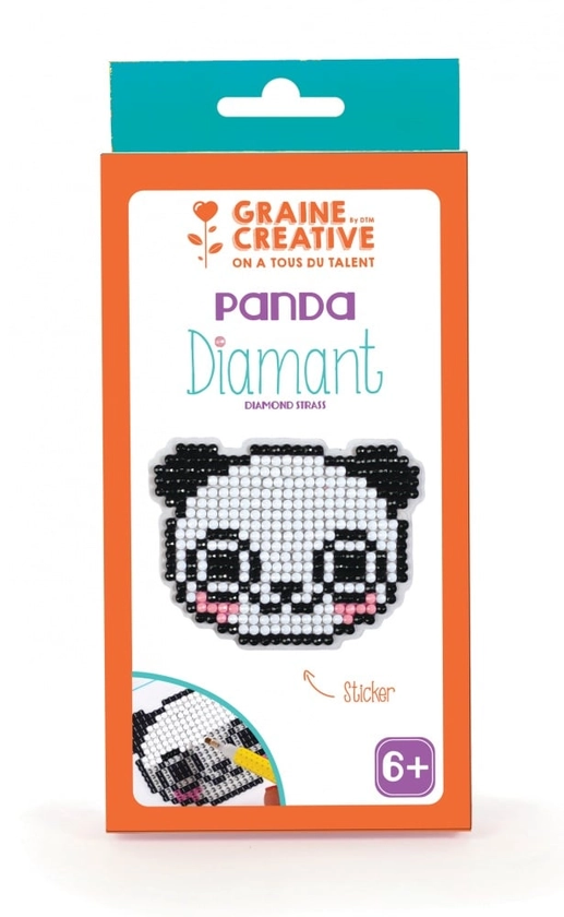 Kit mosaïque diamant Graine Creative - Panda