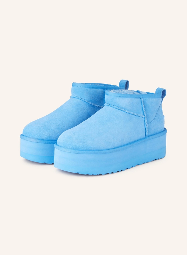 UGG Plateau-Boots CLASSIC ULTRA MINI PLATFORM in blau