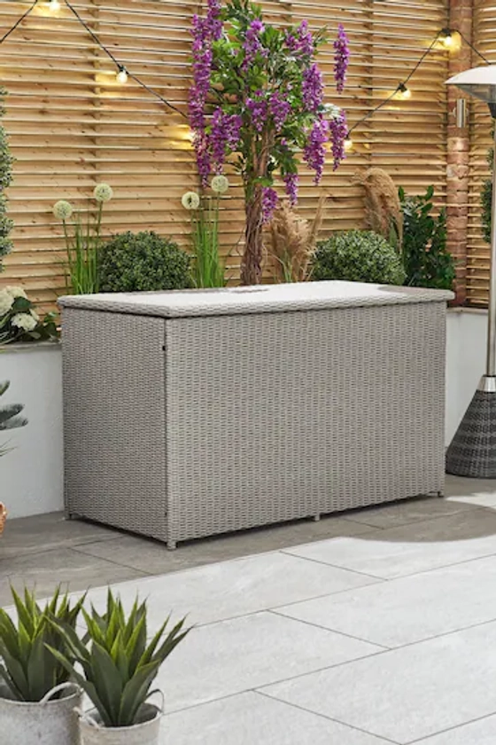 Buy Nova Outdoor Living Grey Heritage Large Rattan Cushion Storage Box from the Next UK online shop