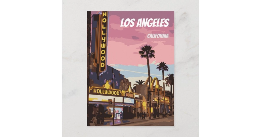 Los Angeles California Postcard | Zazzle